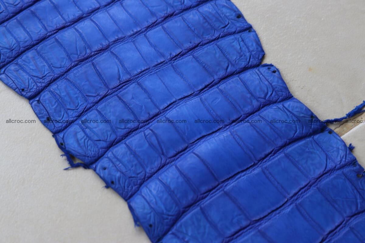 Crocodile skin belly blue color 1258 Foto 20