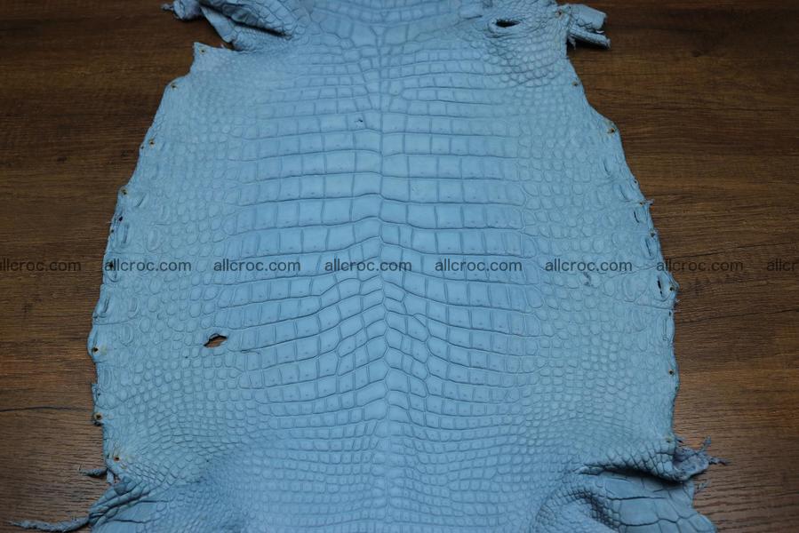 Crocodile skin belly blue jeans color 1230