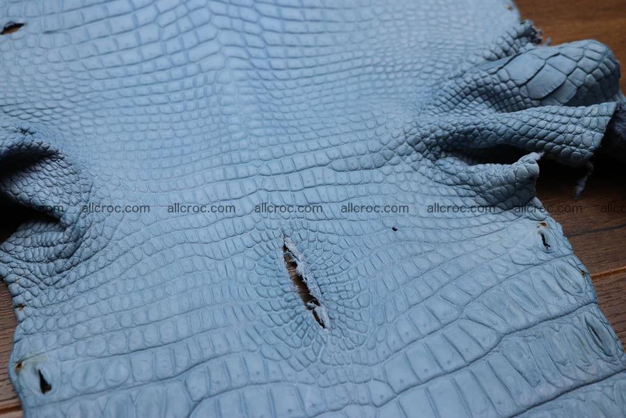 Crocodile skin belly blue jeans color 1230