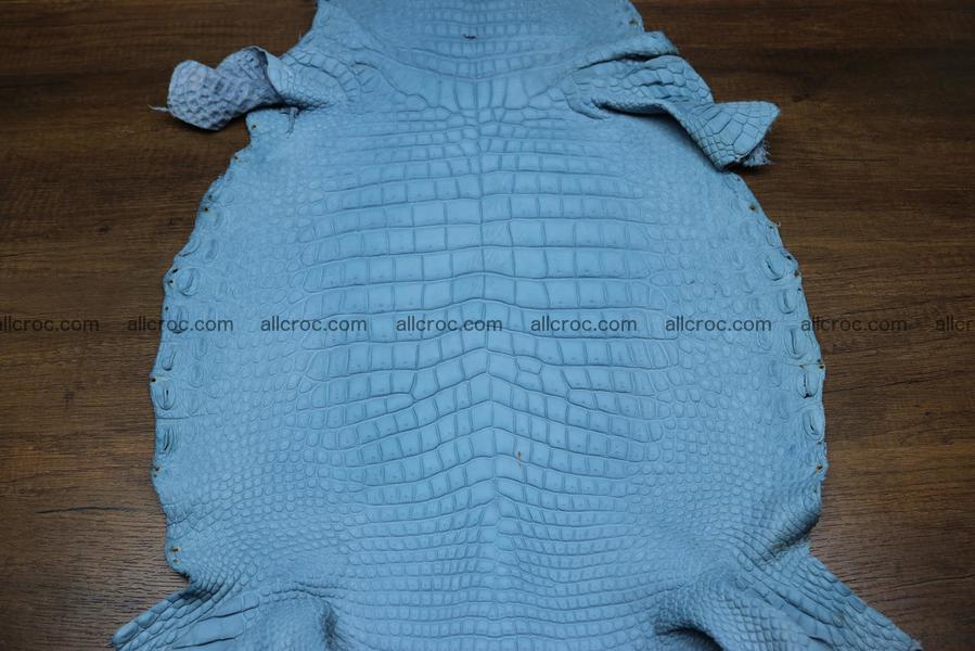 Crocodile skin belly blue jeans color 1231