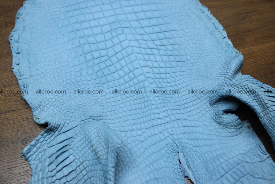Crocodile skin belly blue jeans color 1231
