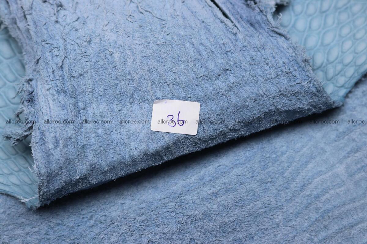 Crocodile skin belly blue jeans color 1231 Foto 10