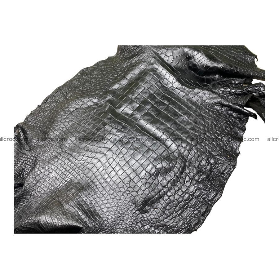 Crocodile skin belly part 60 cm black color 1220 Foto 0