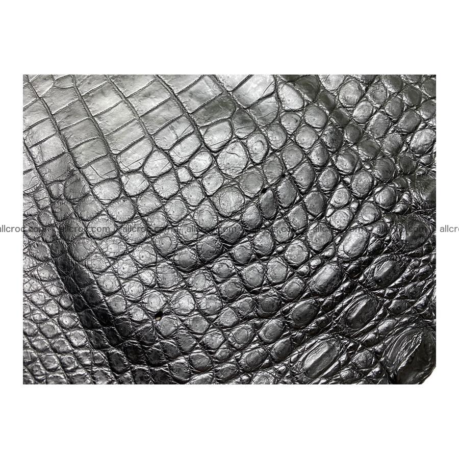 Crocodile skin belly part 60 cm black color 1220 Foto 7