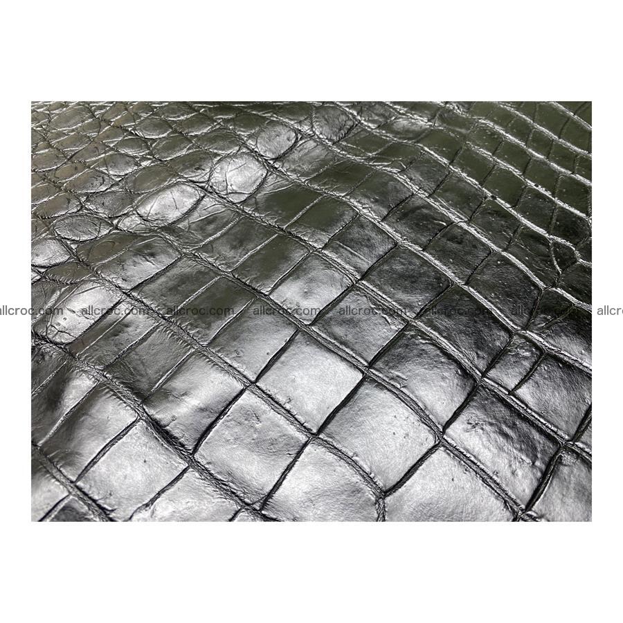 Crocodile skin belly part 60 cm black color 1220 Foto 8