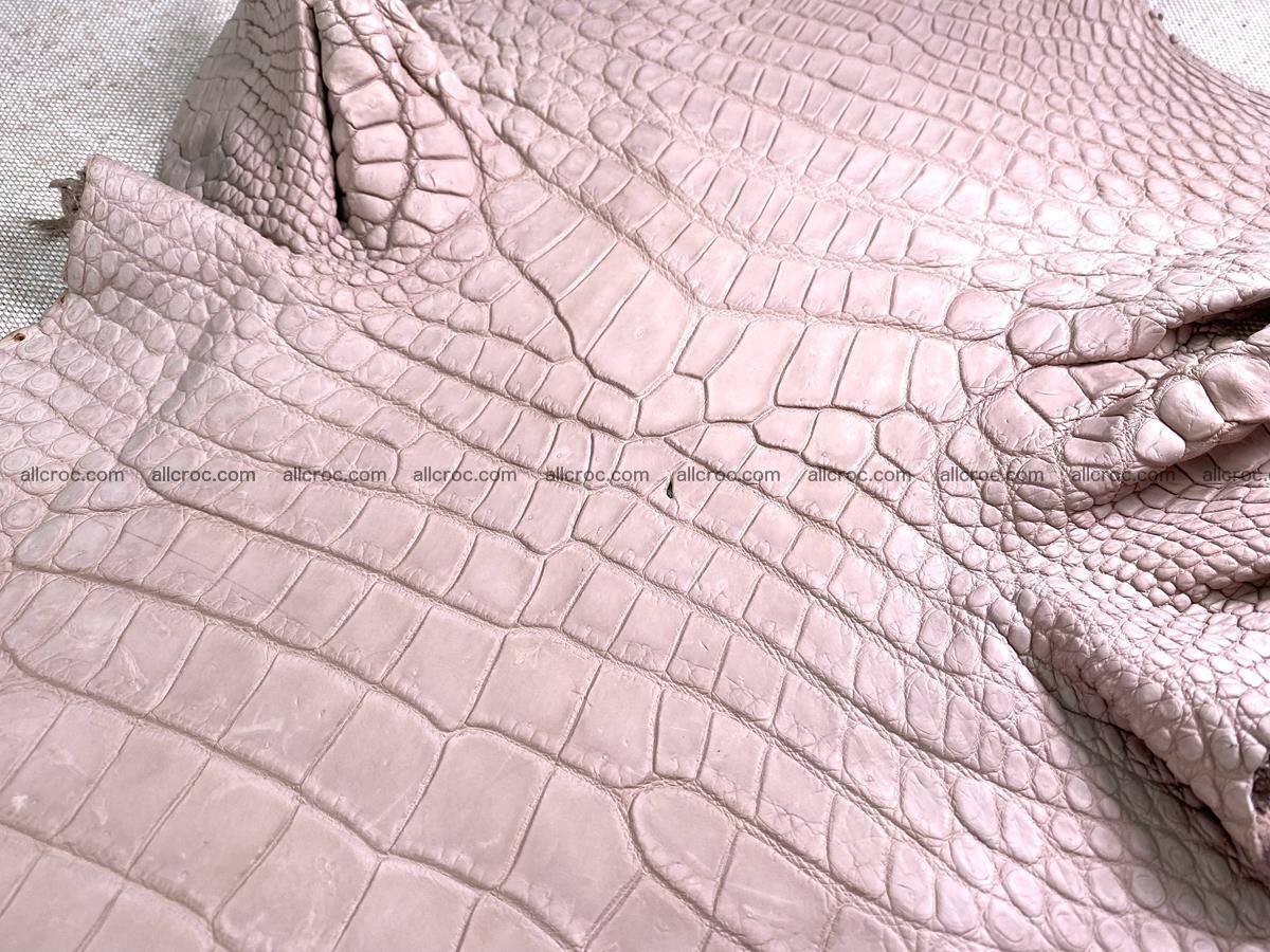 Crocodile skin belly part 31cm cappuccino color 1473 Foto 5