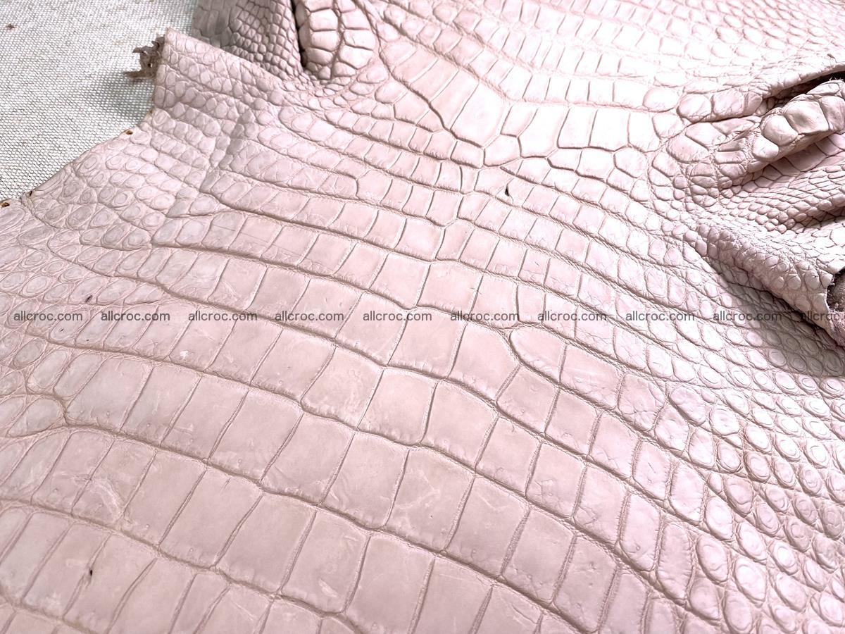 Crocodile skin belly part 31cm cappuccino color 1473 Foto 6