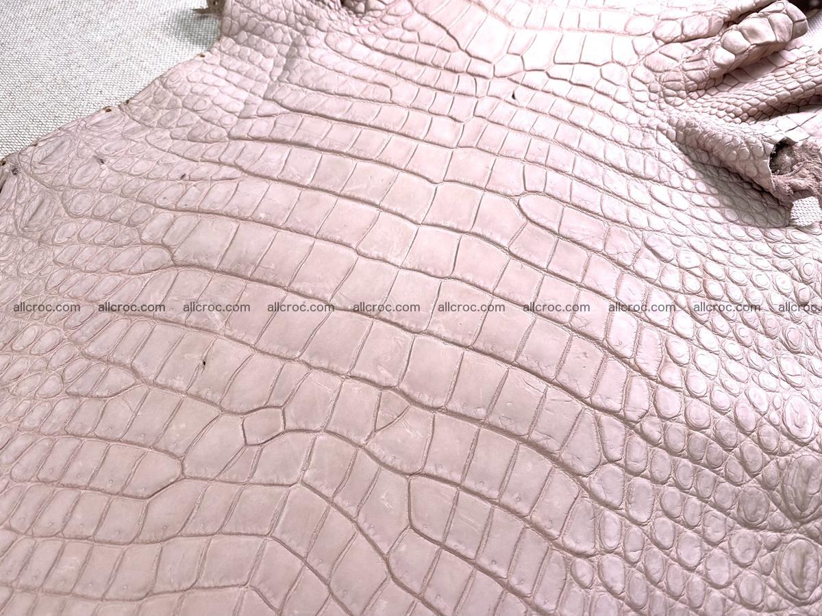 Crocodile skin belly part 31cm cappuccino color 1473 Foto 1