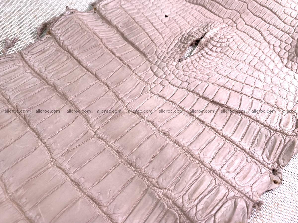Crocodile skin belly part 31cm cappuccino color 1473 Foto 13