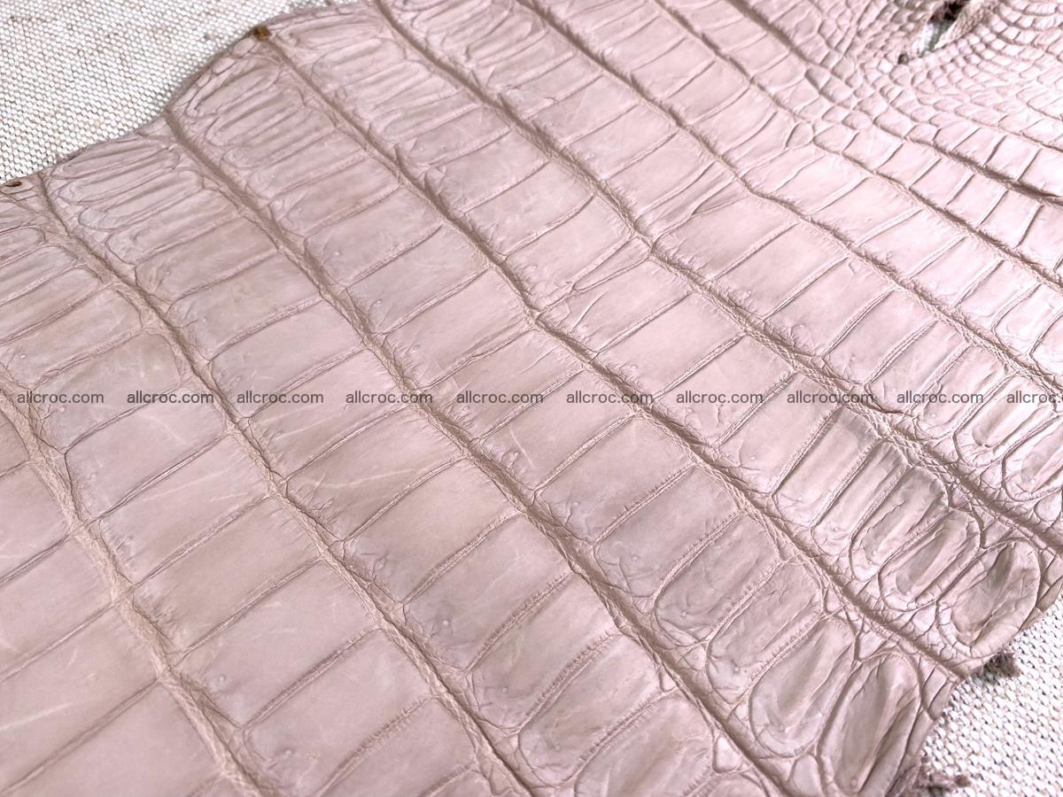 Crocodile skin belly part 31cm cappuccino color 1473 Foto 14