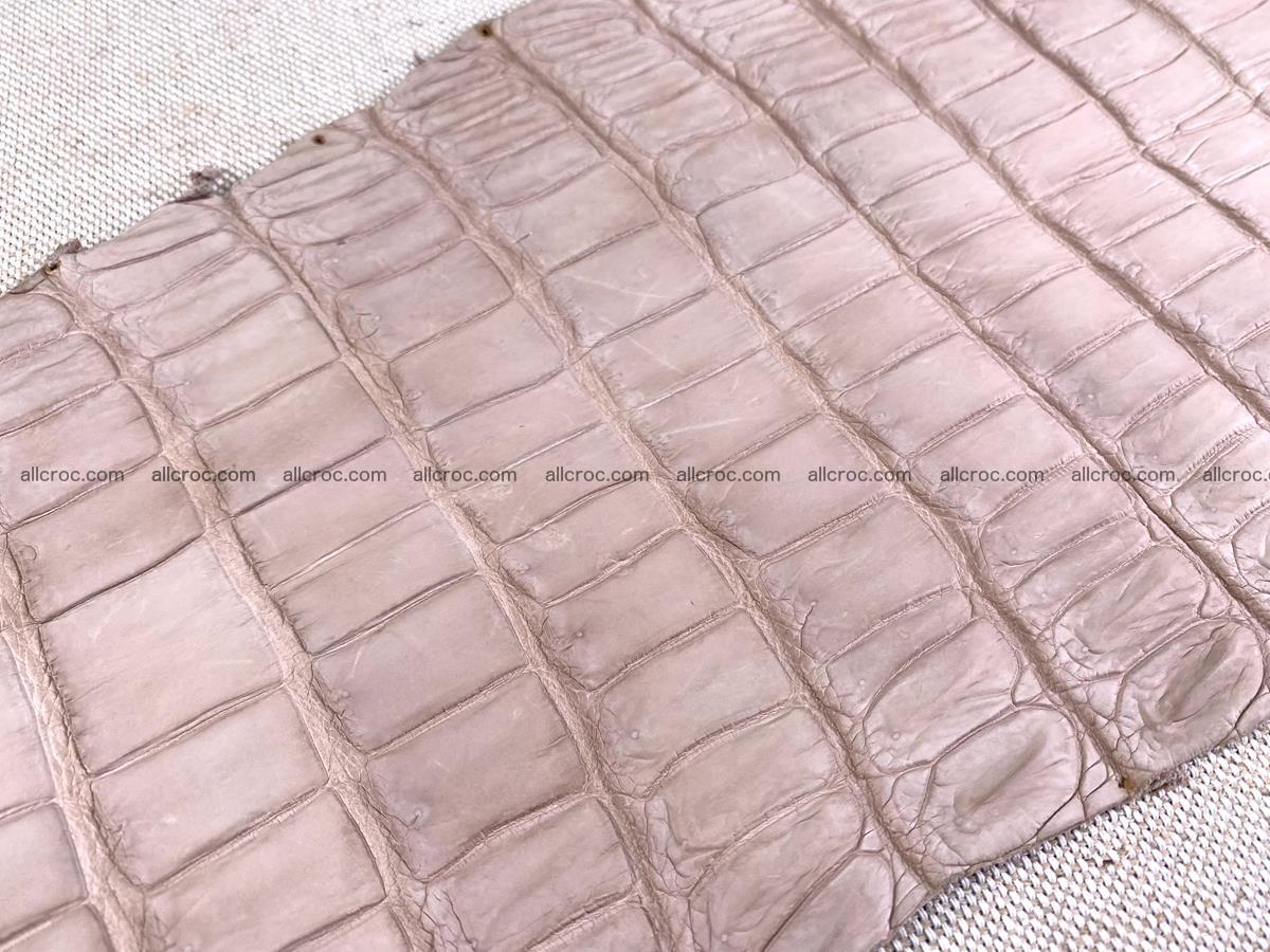 Crocodile skin belly part 31cm cappuccino color 1473 Foto 12