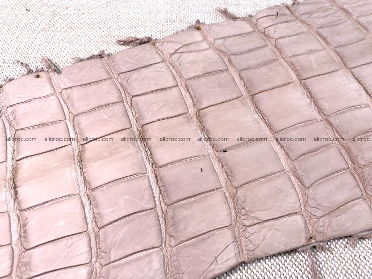 Crocodile skin belly part 31cm cappuccino color 1473 Foto 11