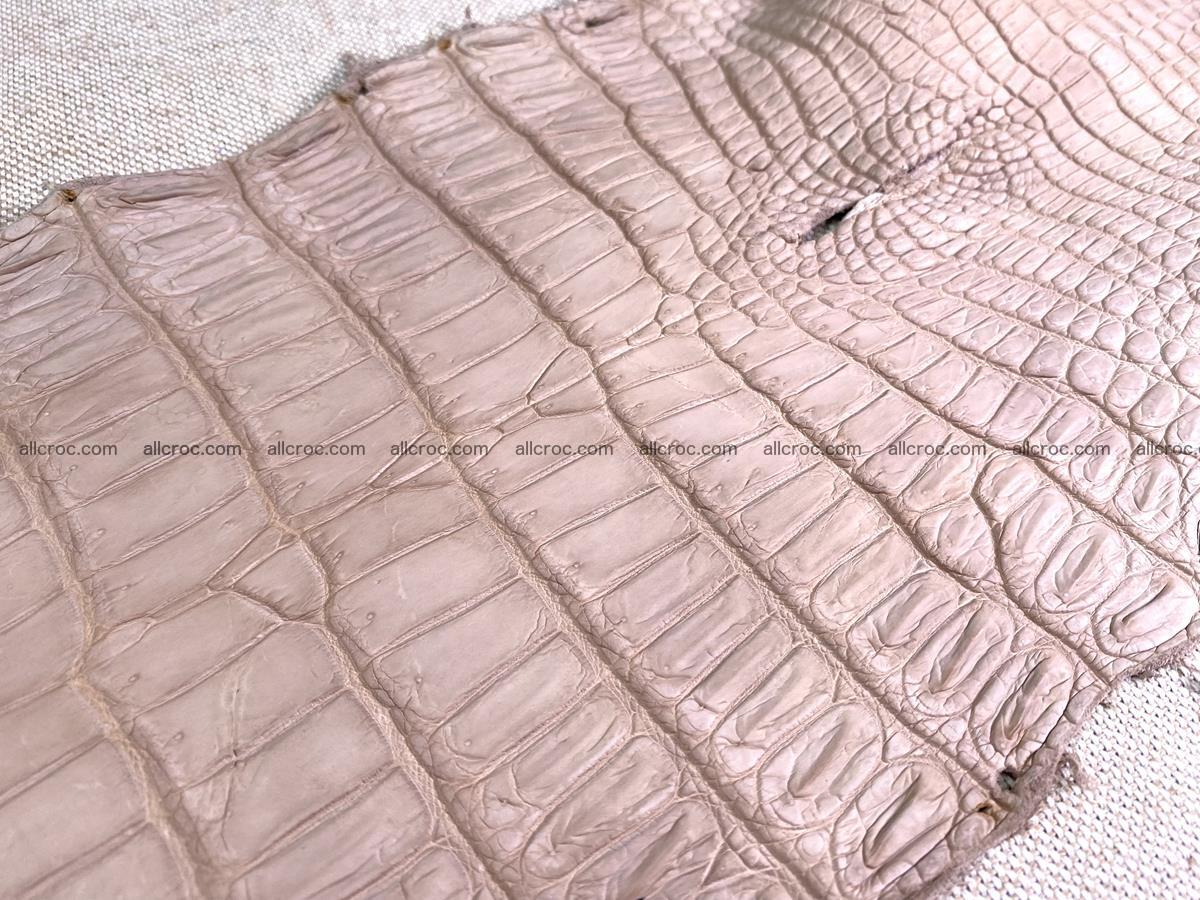 Crocodile skin belly part 30cm cappuccino color 1474 Foto 9