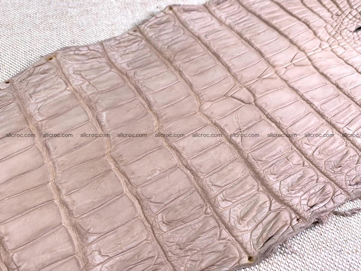Crocodile skin belly part 30cm cappuccino color 1474 Foto 11