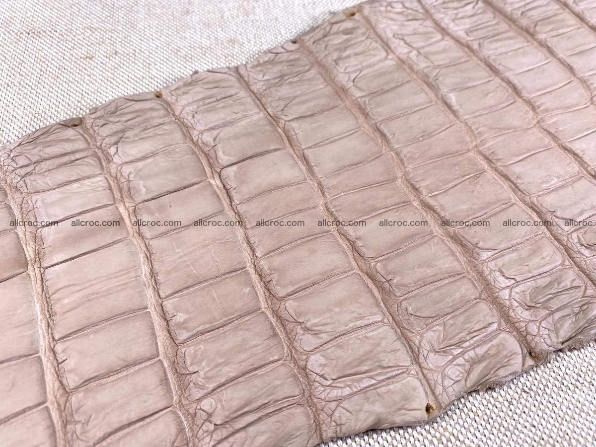 Crocodile skin belly part 30cm cappuccino color 1474 Foto 10