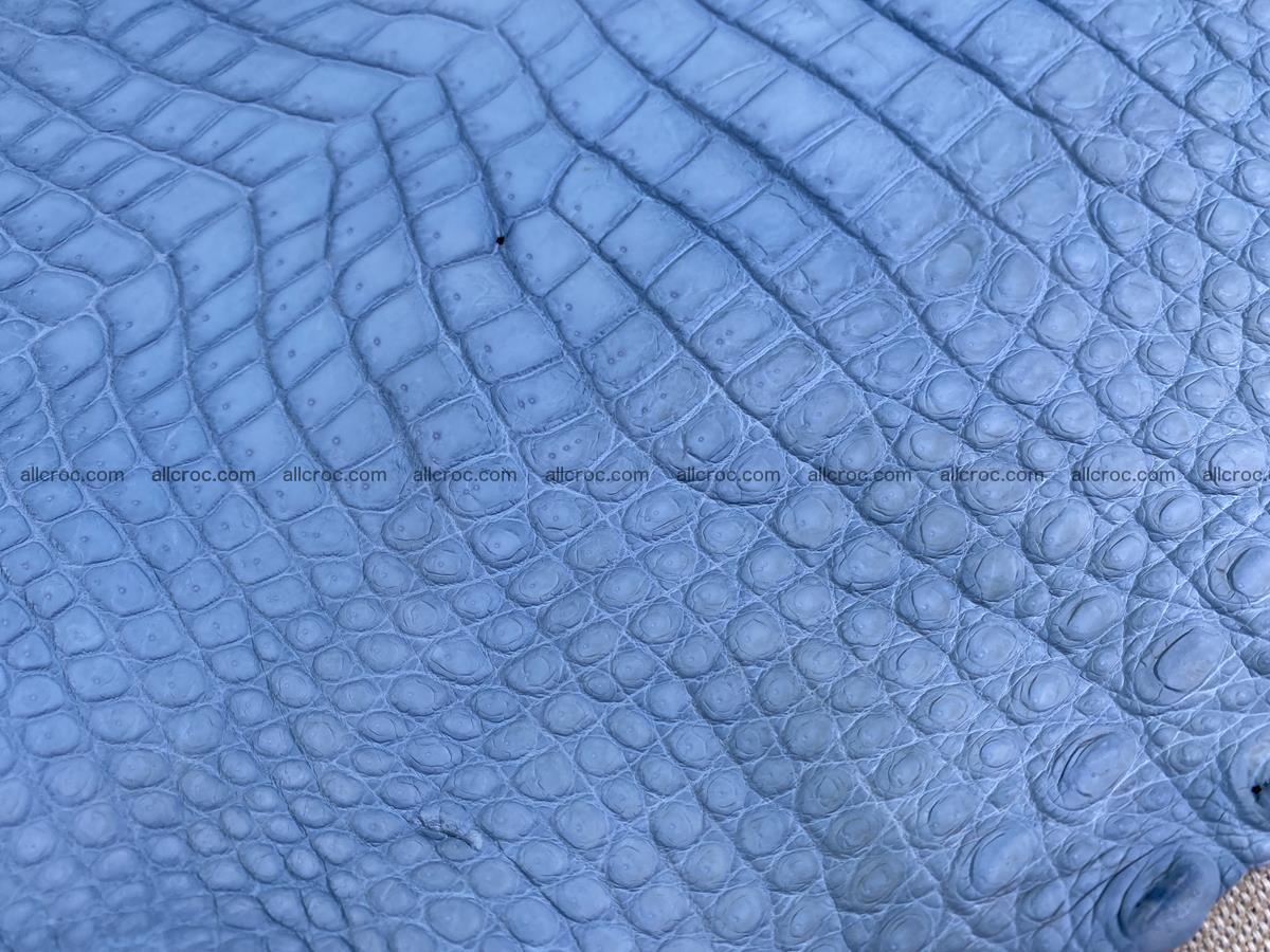 Crocodile skin belly part 32cm baby blue color 1513 Foto 9