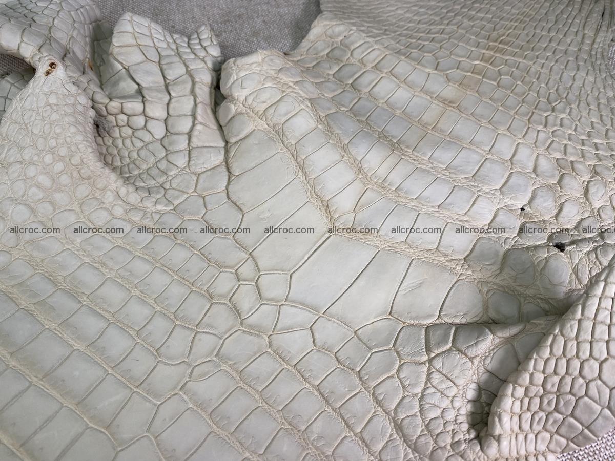 Crocodile skin belly part 31cm beige color 1501 Foto 2