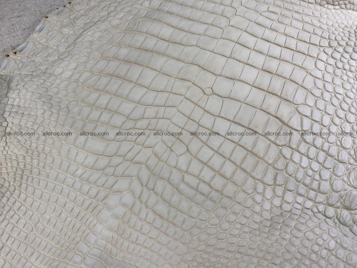 Crocodile skin belly part 31cm beige color 1501 Foto 5