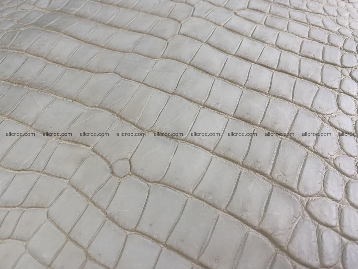 Crocodile skin belly part 31cm beige color 1501 Foto 0