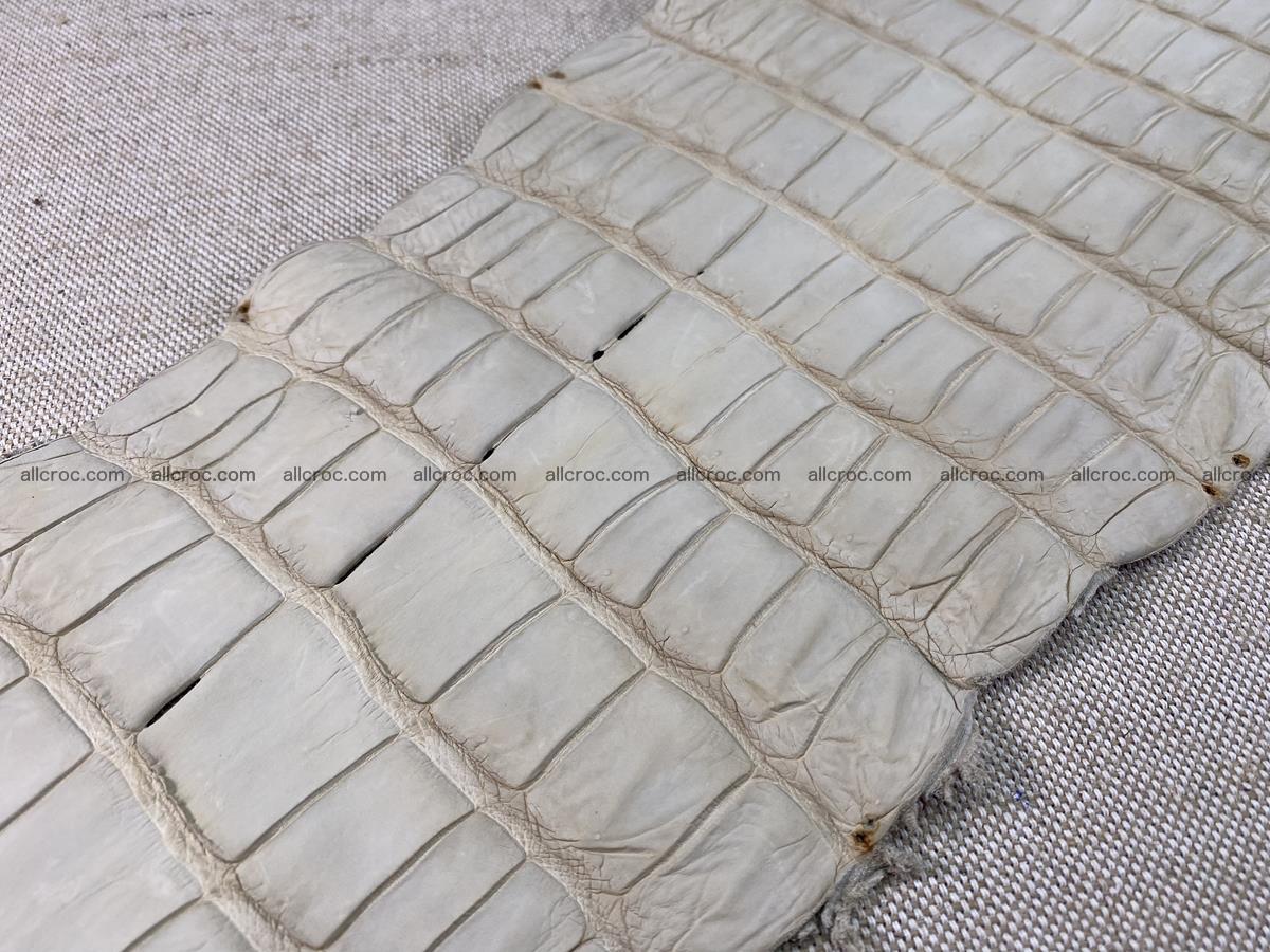 Crocodile skin belly part 31cm beige color 1501 Foto 13