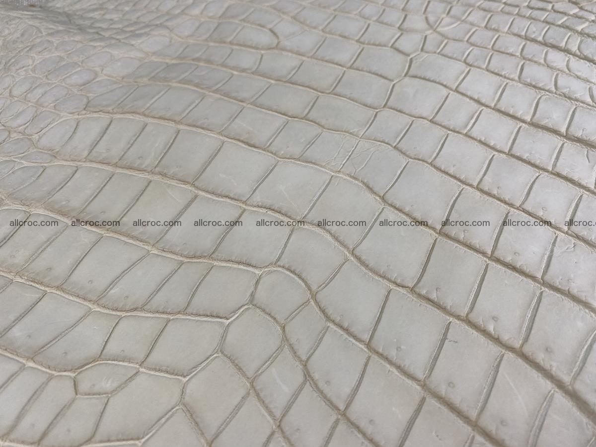 Crocodile skin belly part 34cm beige color 1502 Foto 9
