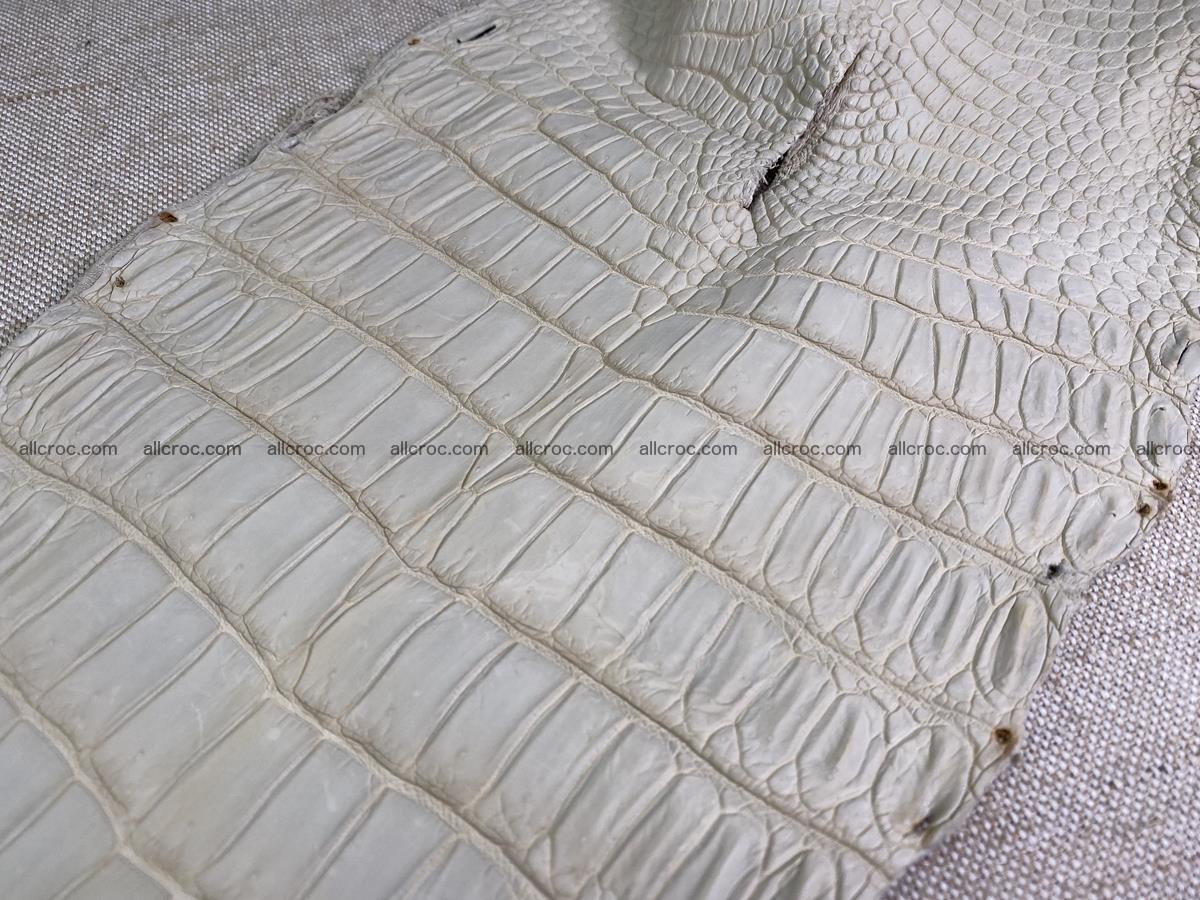 Crocodile skin belly part 34cm beige color 1502 Foto 11