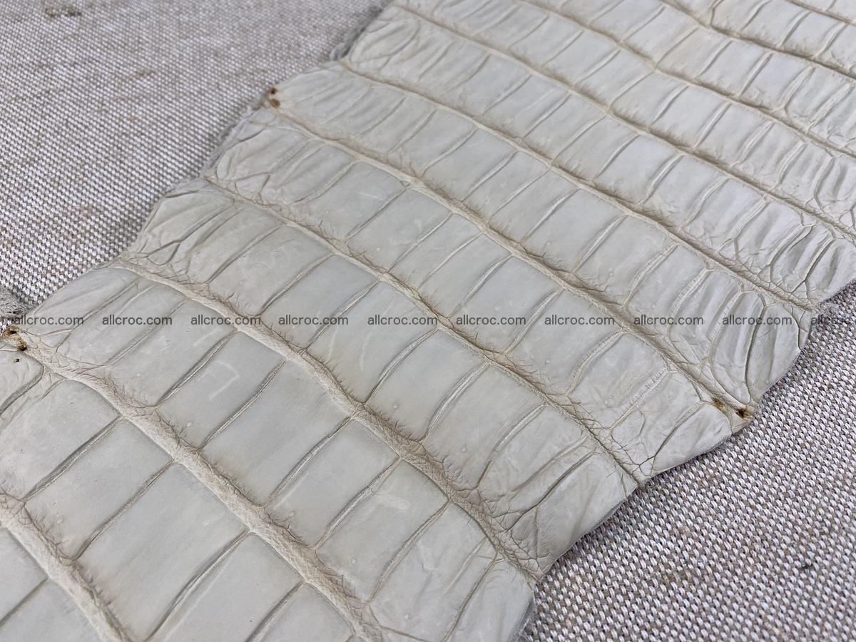 Crocodile skin belly part 34cm beige color 1502 Foto 13