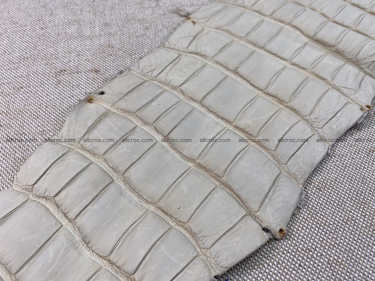 Crocodile skin belly part 34cm beige color 1502 Foto 14