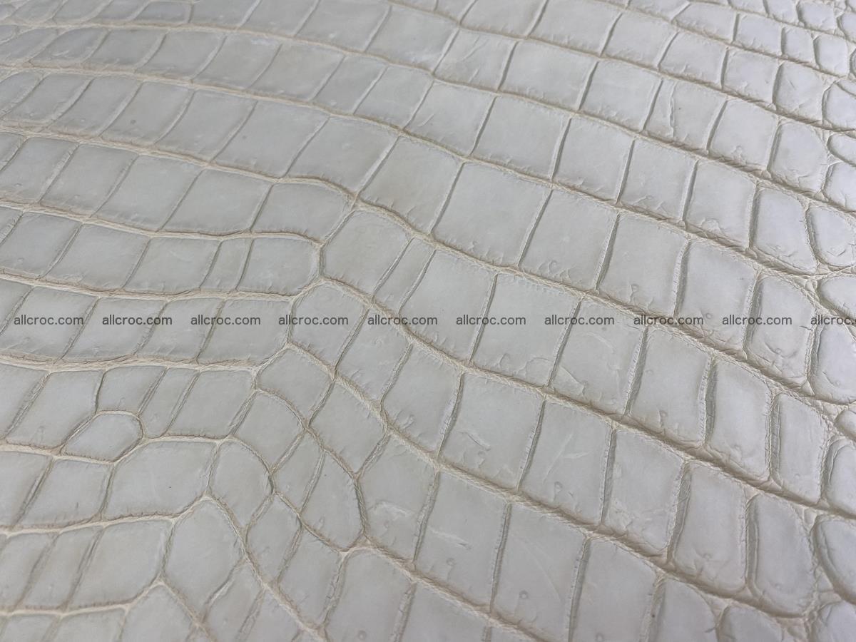 Crocodile skin belly part 38cm beige color 1503 Foto 7