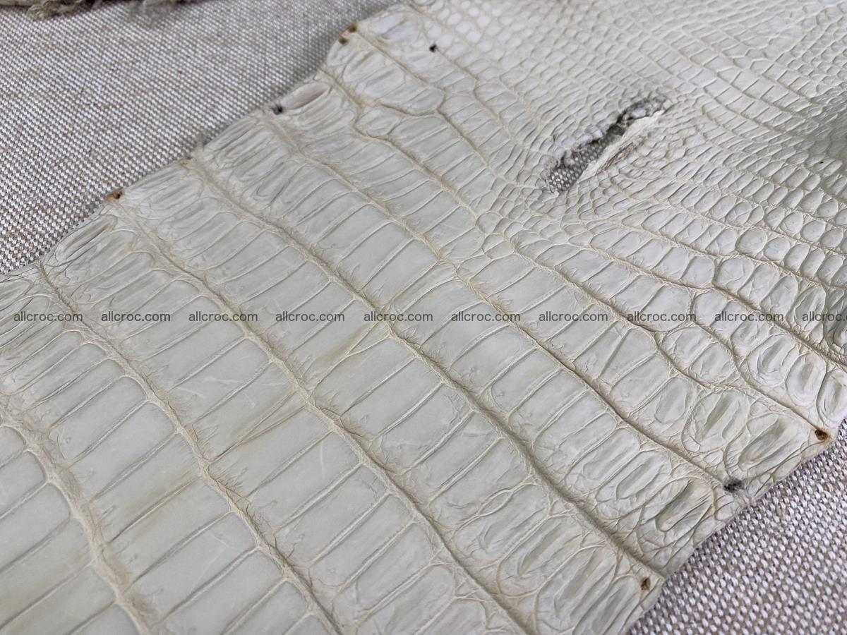 Crocodile skin belly part 28cm beige color 1500 Foto 7