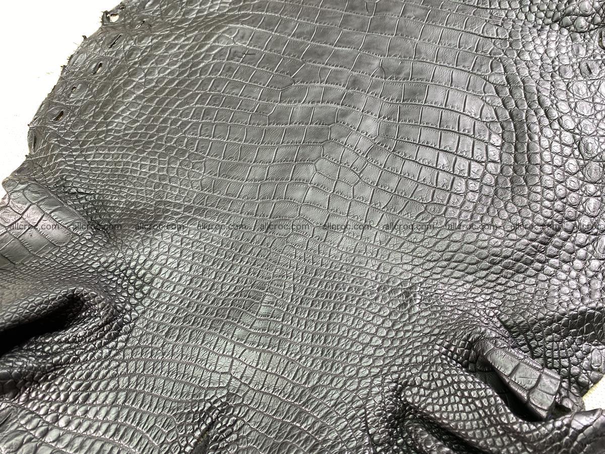 Crocodile skin belly part 33cm black color 1521 Foto 6