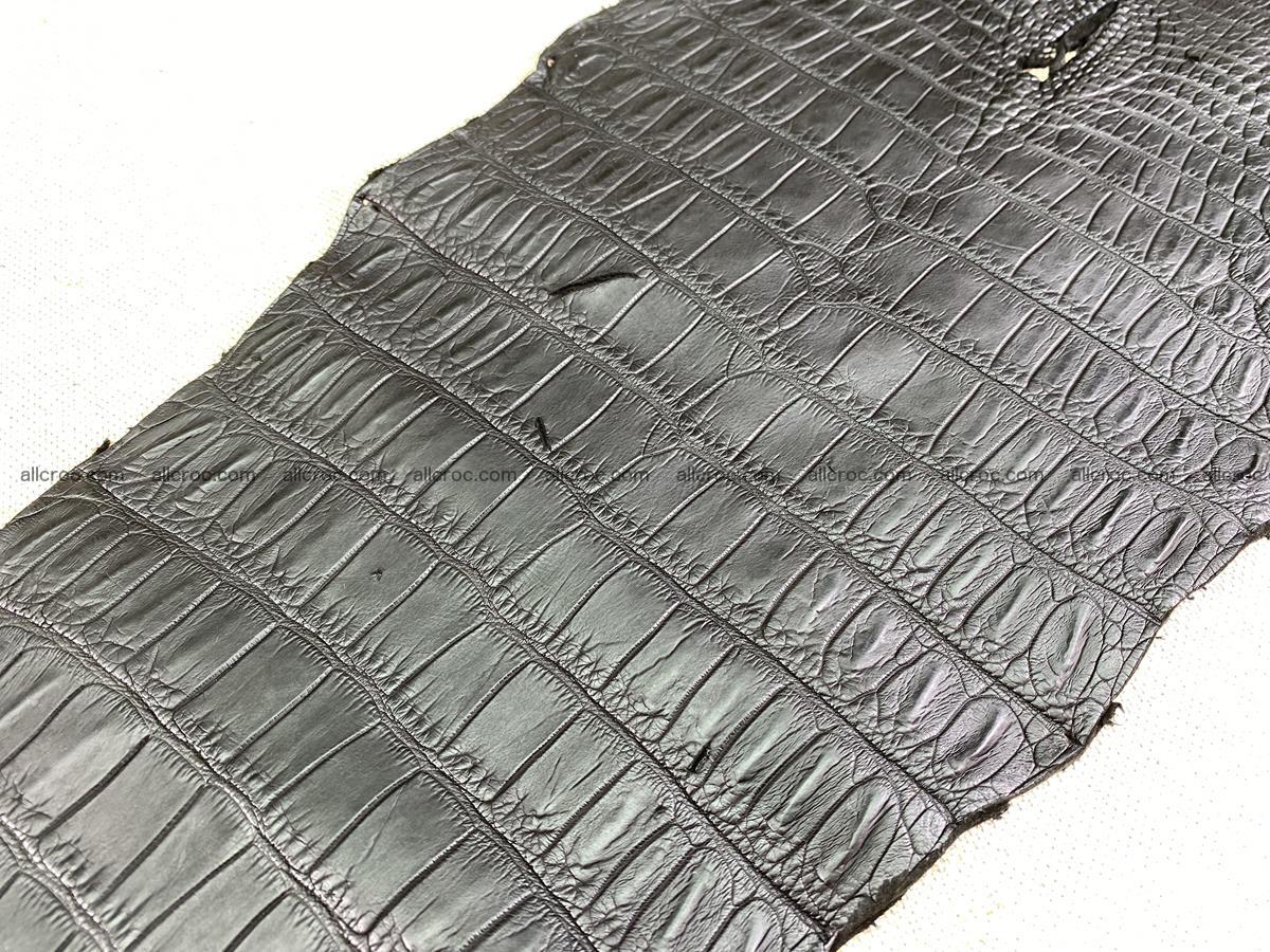 Crocodile skin belly part 33cm black color 1521 Foto 10