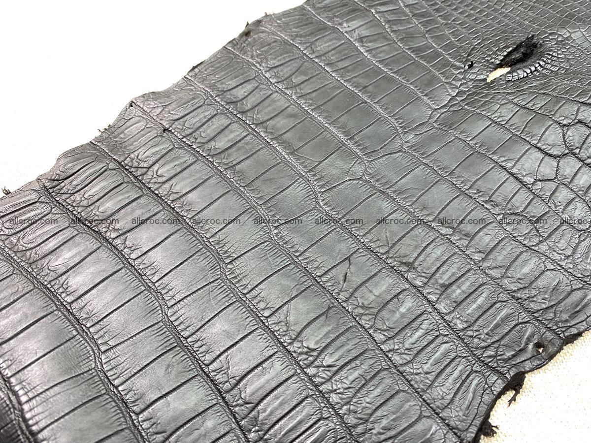 Crocodile skin belly part 36cm black color 1523 Foto 12