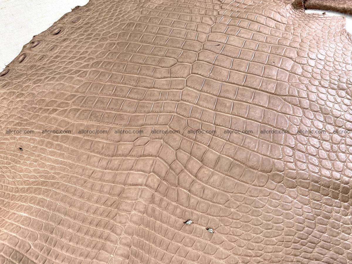 Crocodile skin belly part 42cm brown color 1479 Foto 6
