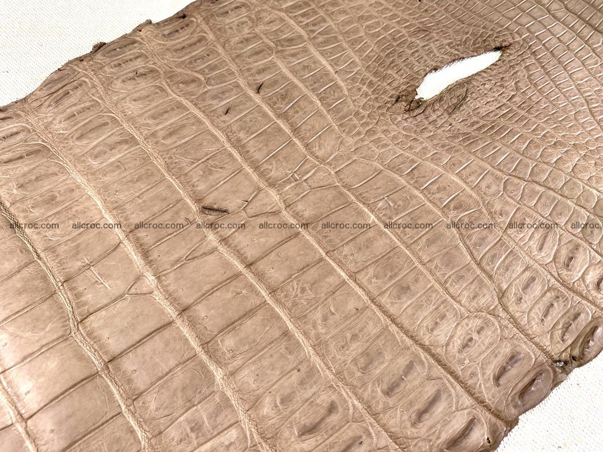 Crocodile skin belly part 42cm brown color 1479 Foto 10
