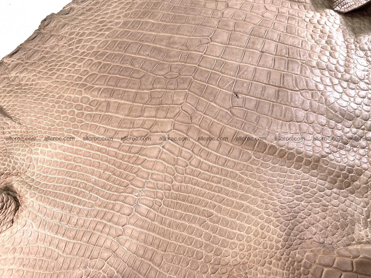 Crocodile skin belly part 49cm brown color 1480 Foto 8