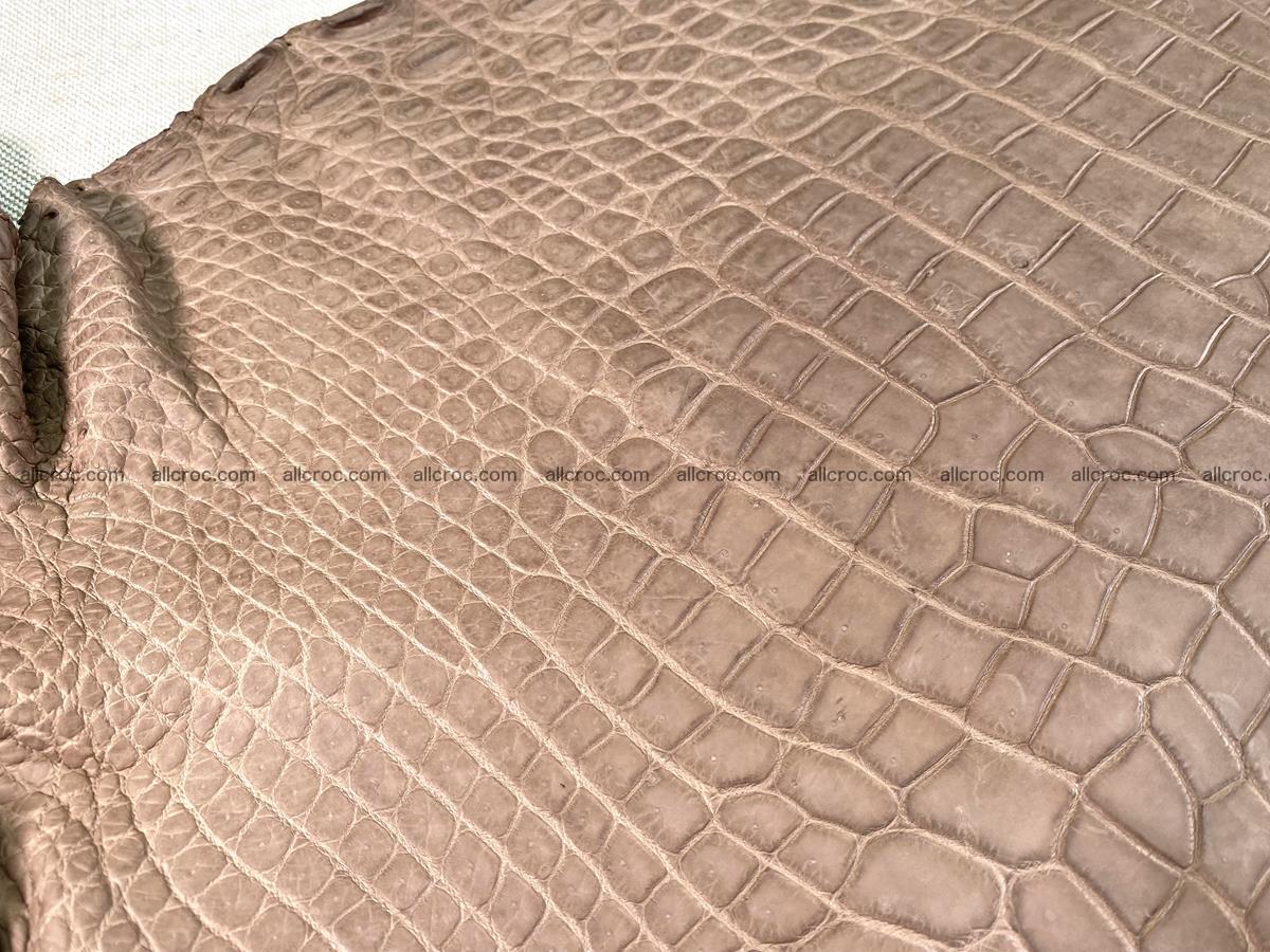 Crocodile skin belly part 49cm brown color 1480 Foto 2
