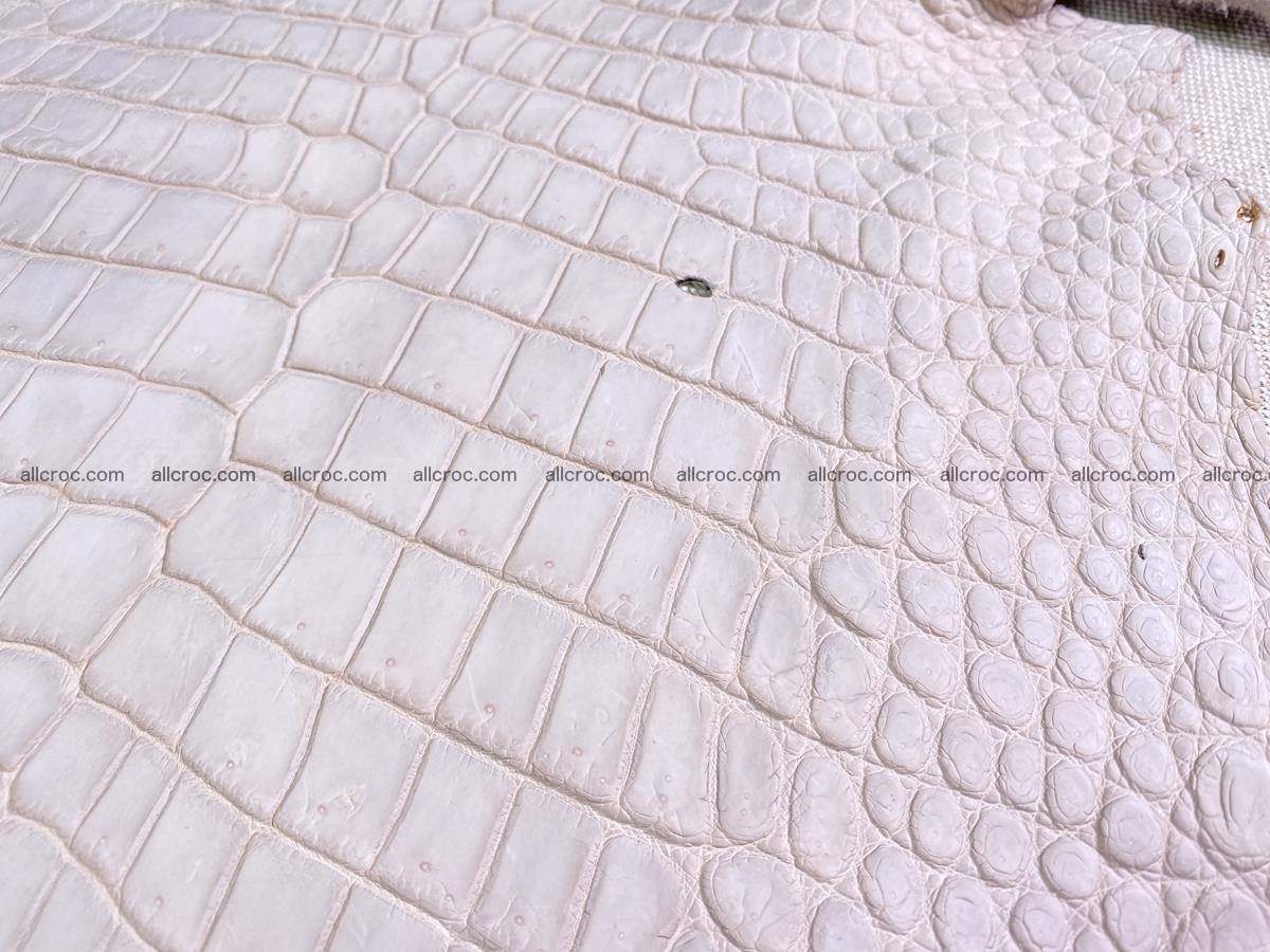 Crocodile skin belly part 30cm cappuccino color 1509 Foto 6