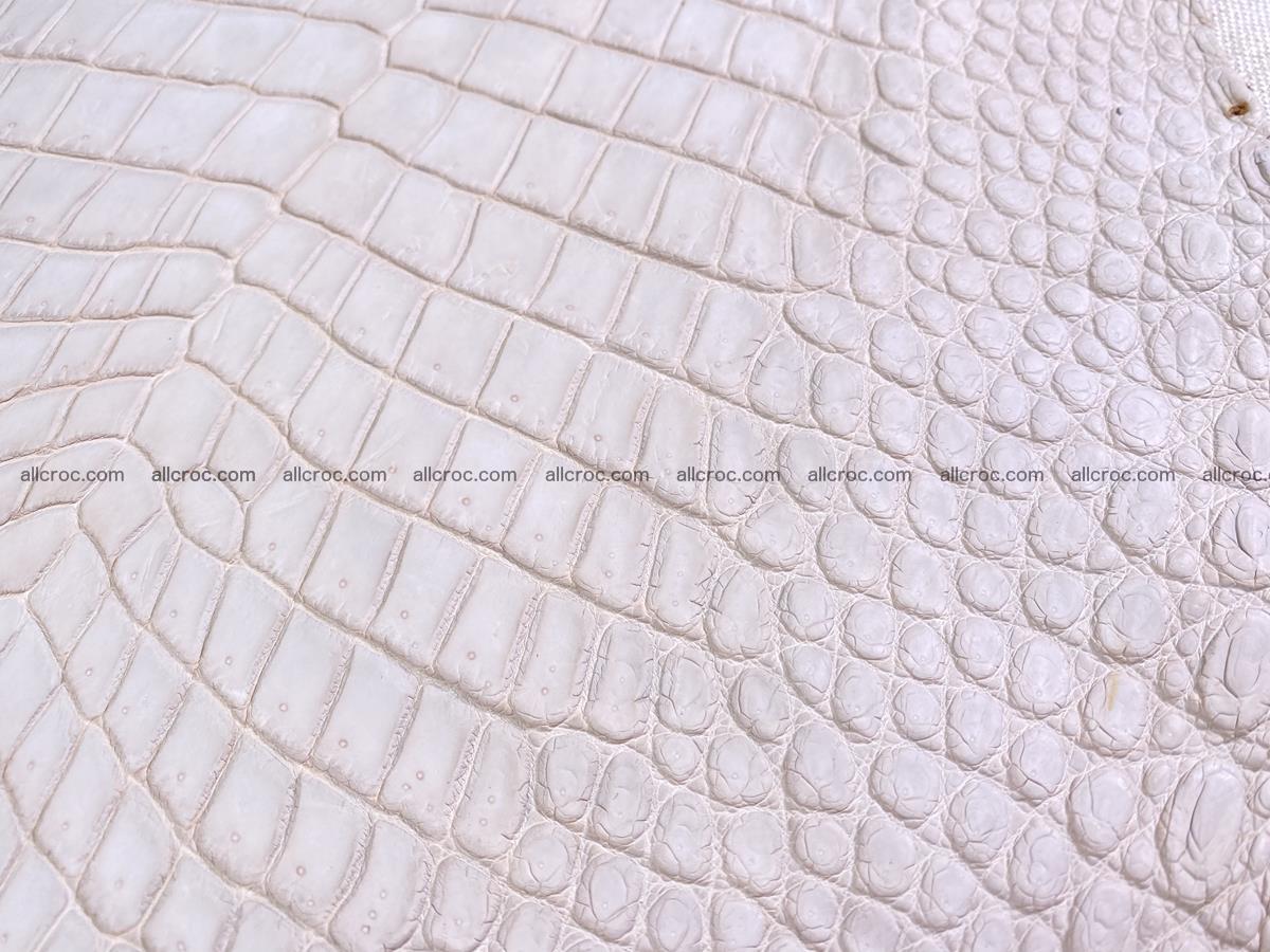 Crocodile skin belly part 30cm cappuccino color 1509 Foto 7