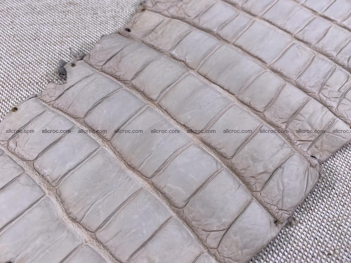 Crocodile skin belly part 30cm cappuccino color 1509 Foto 14