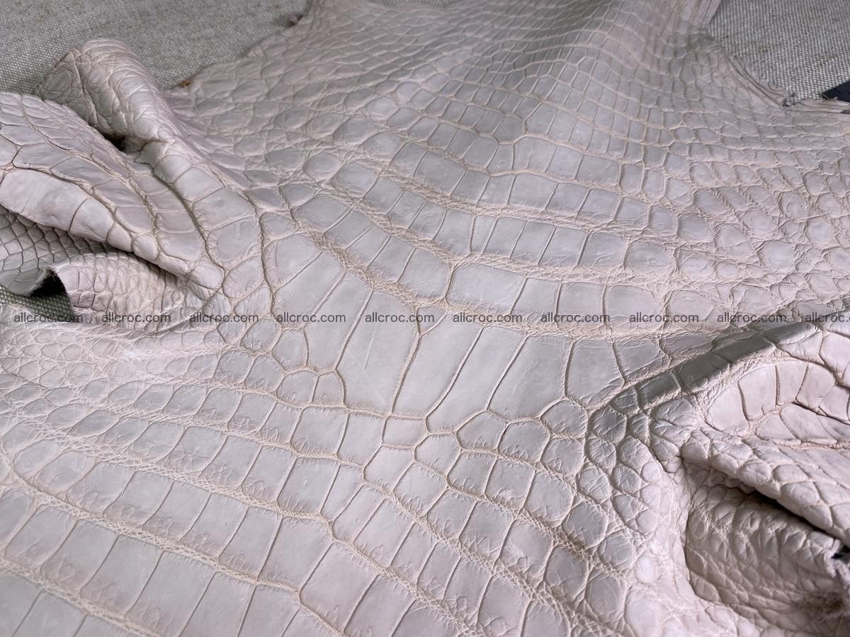 Crocodile skin belly part 40cm cappuccino color 1510 Foto 2