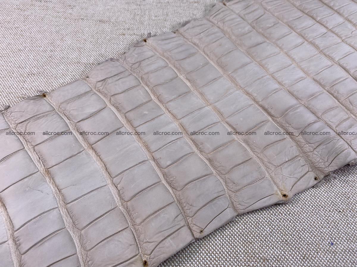 Crocodile skin belly part 40cm cappuccino color 1510 Foto 11