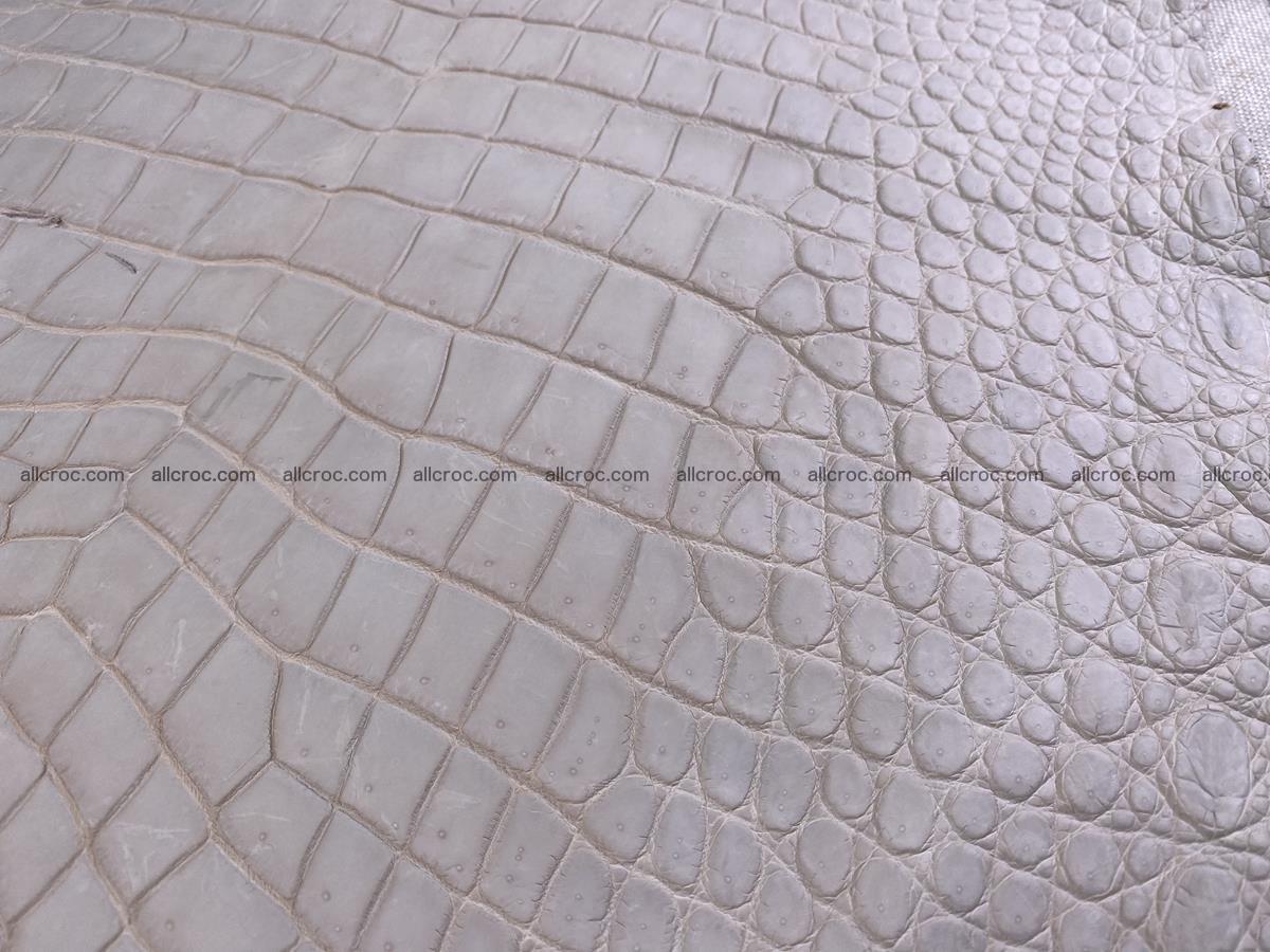 Crocodile skin belly part 41cm cappuccino color 1511 Foto 8