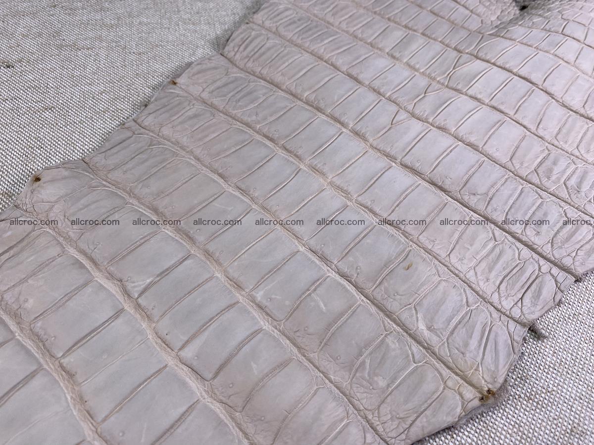 Crocodile skin belly part 41cm cappuccino color 1511 Foto 12