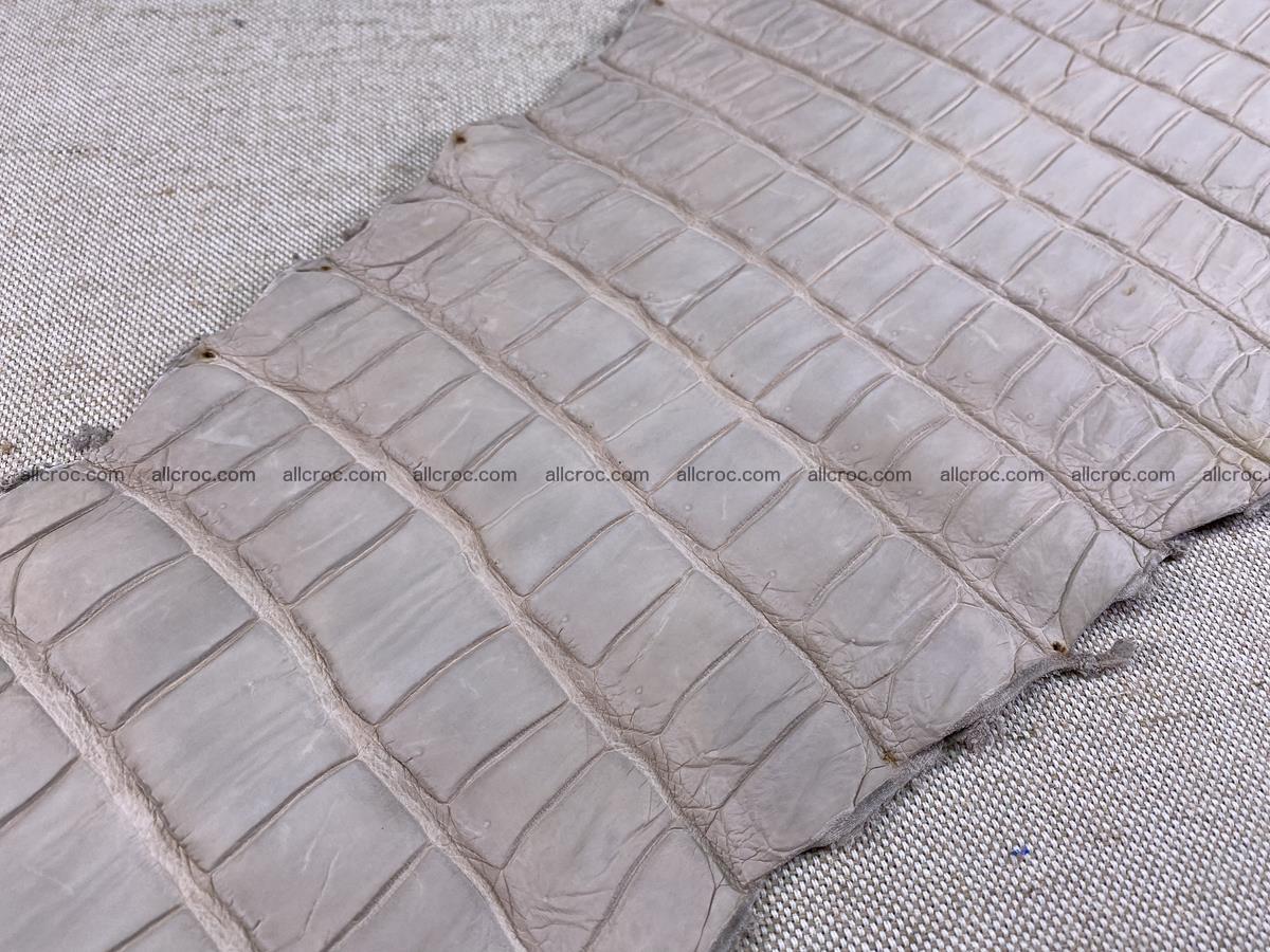 Crocodile skin belly part 41cm cappuccino color 1511 Foto 13