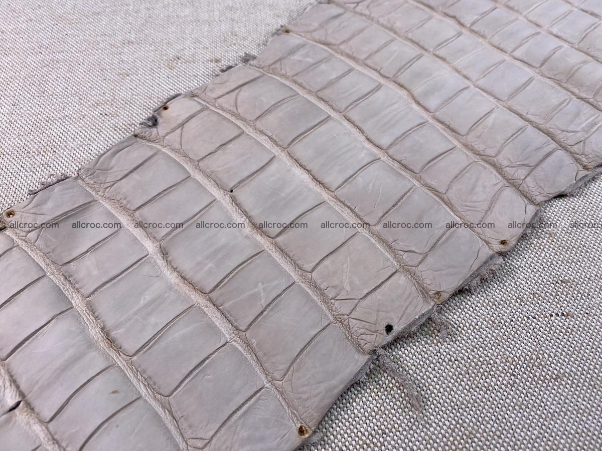 Crocodile skin belly part 41cm cappuccino color 1511 Foto 14