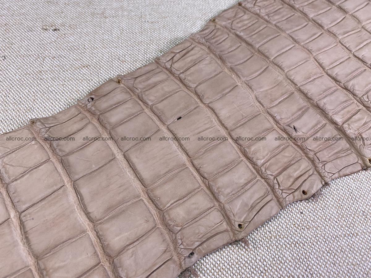 Crocodile skin belly part 29cm cappuccino color 1534 Foto 9