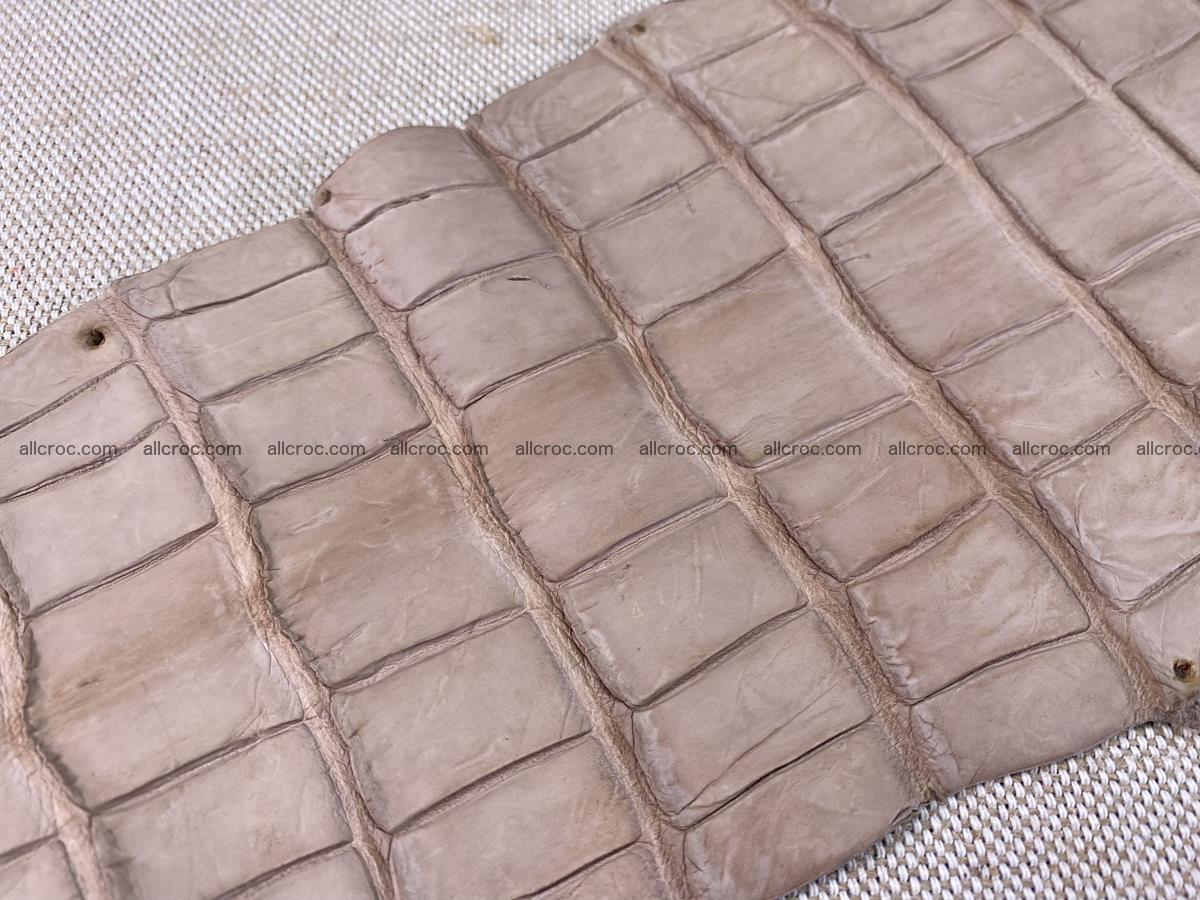 Crocodile skin belly part 29cm cappuccino color 1534 Foto 10