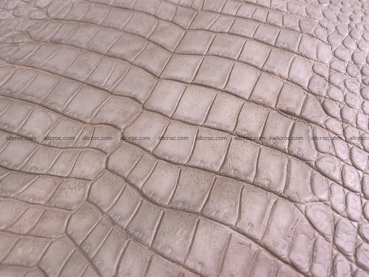 Crocodile skin belly part 29cm cappuccino color 1534 Foto 11