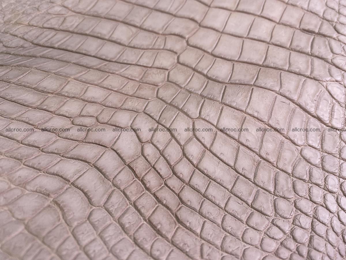 Crocodile skin belly part 29cm cappuccino color 1534 Foto 16